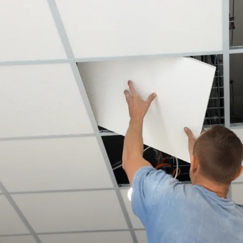 Suspended ceiling installation